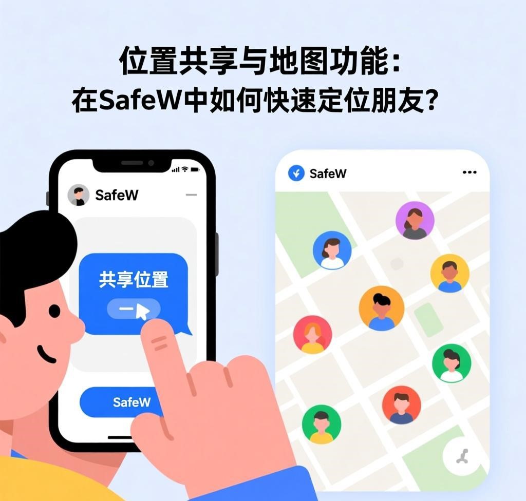 位置共享与地图功能：在SafeW中如何快速定位朋友？