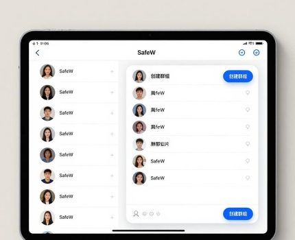 如何用SafeW聊天软件发起群组讨论？