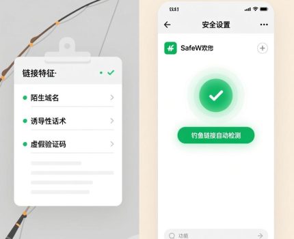 如何识别钓鱼链接？SafeW聊天软件安全提示