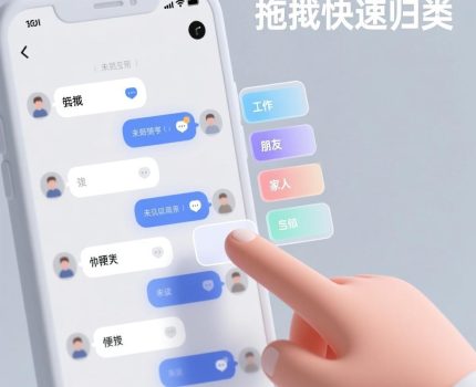 手势操作：用拖拽快速管理聊天