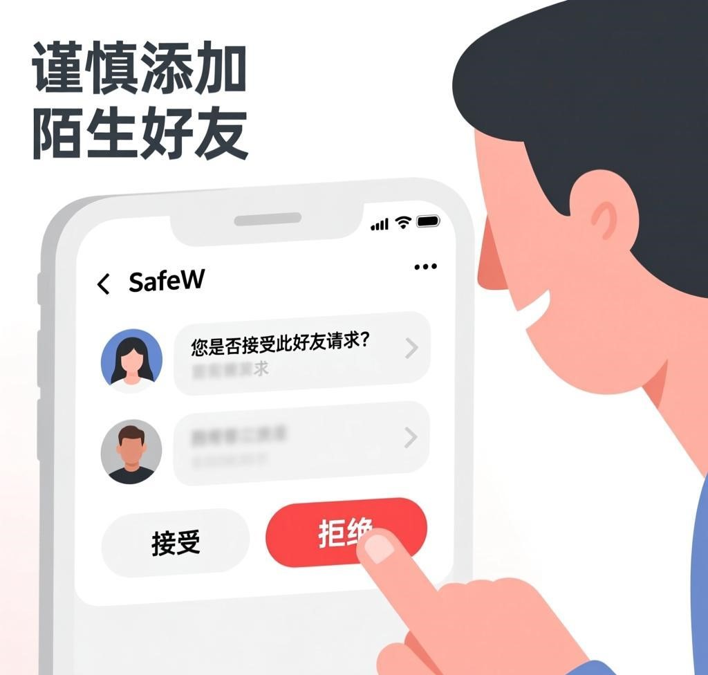 陌生好友请求：如何安全处理？SafeW聊天软件安全指南